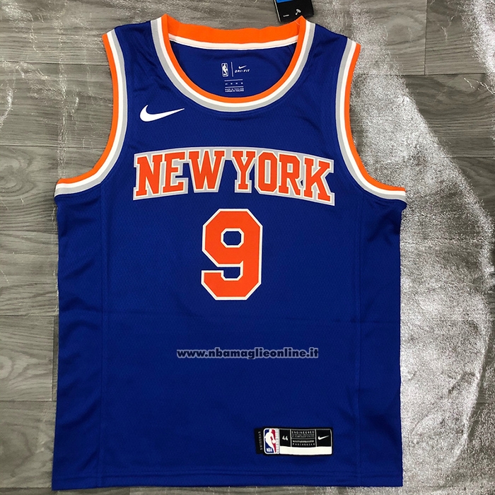 Maglia New York Knicks RJ Barrett #9 Icon Blu